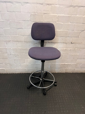 High-Reach Draughting Office Chair with Footring – main front view