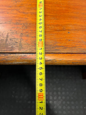 Large Wooden Office Desk with Two Drawers – depth measurement