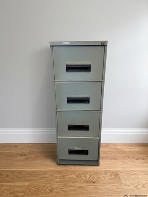 4-Drawer Metal Filing Cabinet – styled product image