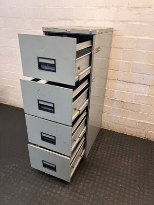 Krost 4-Drawer Metal Filing Cabinet – side view