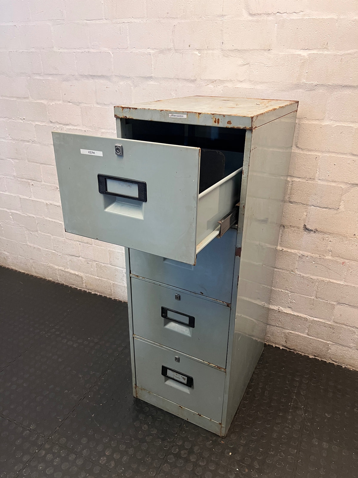4-Drawer Metal Vertical Filing Cabinet – side view