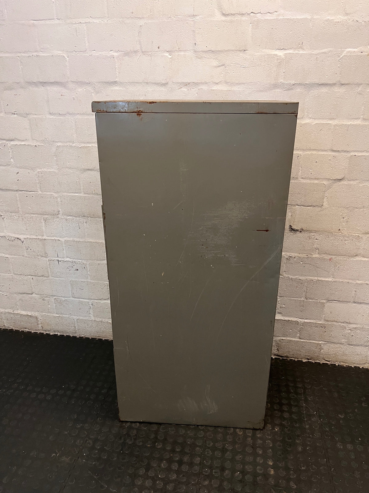 4-Drawer Industrial Metal Filing Cabinet – side view