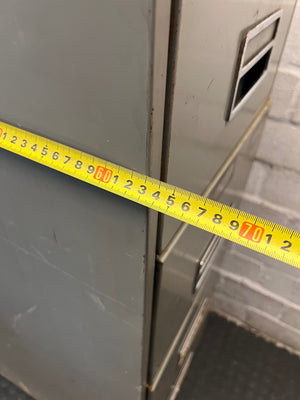 4-Drawer Industrial Metal Filing Cabinet – width measurement