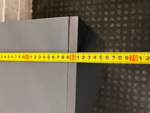Modern White and Wood Wall-Mounted Storage Unit – width measurement