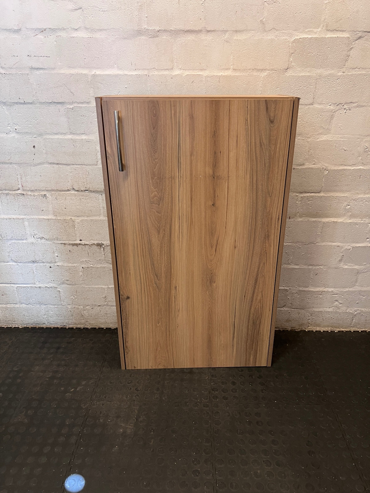 Slim Wood-Look Single Door Cabinet – main front view