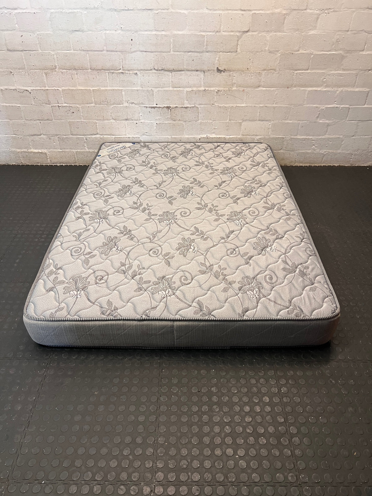Decofurn Deco Supreme Grey Patterned Double Mattress – back view