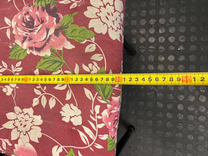 Black Metal Dining Chair with Floral Seat Cushion – depth measurement