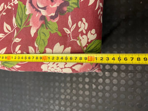 Black Metal Dining Chair with Floral Seat Cushion – width measurement