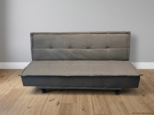 Grey Fabric Armless Sleeper Couch – styled product image