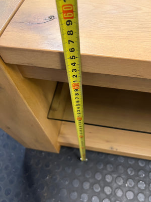 Coricraft Greyton Oak Plasma Unit – height measurement