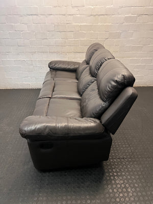 Brown 3 Seater Couch with High Back Support – condition detail