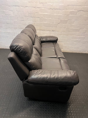 Brown 3 Seater Couch with High Back Support – top view