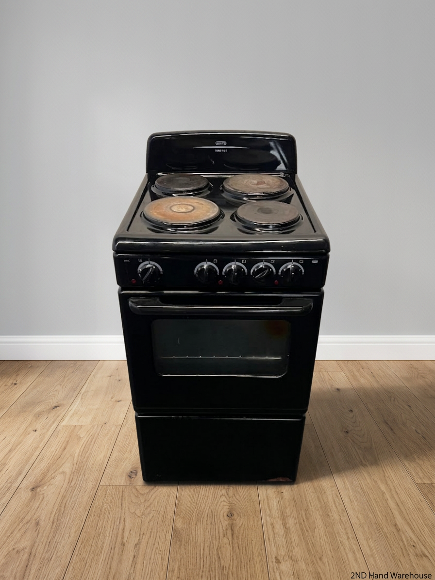 Defy 4-Plate Compact Freestanding Black Stove — Good Working Order