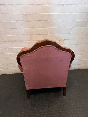 Vintage Victorian Style Tufted Lounge Chairs - Pair - 2ndhandwarehouse.com