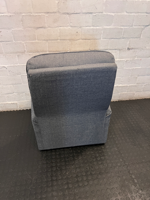 Lazy Boy Grey Fabric Recliner Armchair - Well Used - 2ndhandwarehouse.com