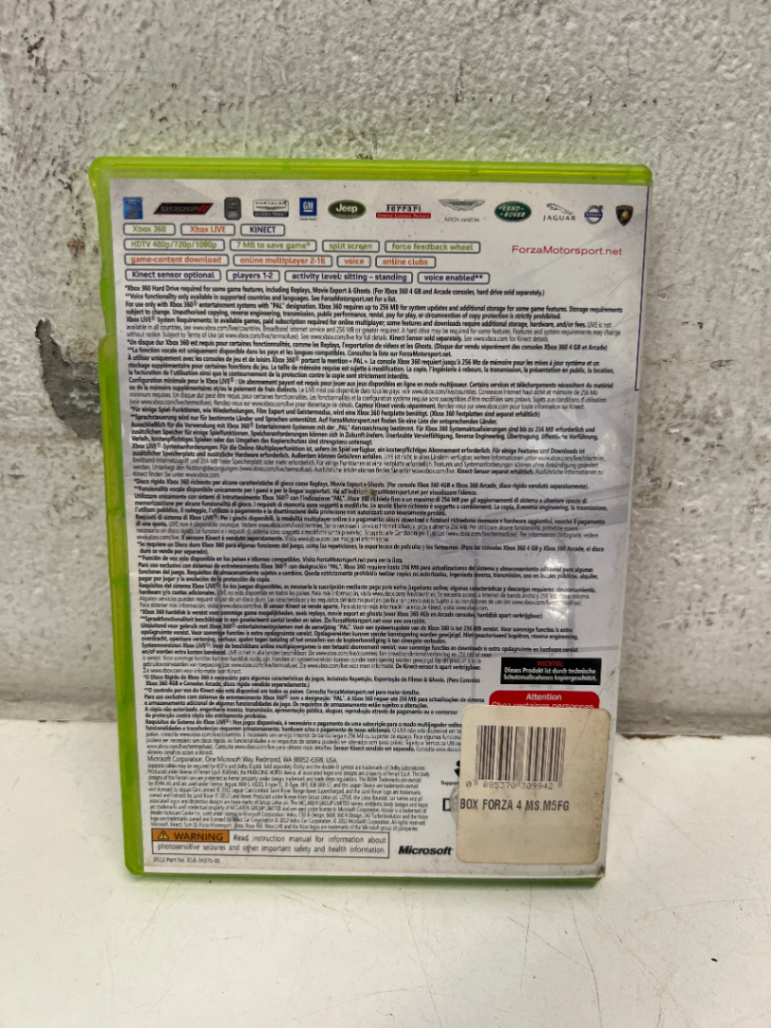 Forza Motorsport 4: Essentials Edition (Xbox 360) - Good Condition - 2ndhandwarehouse.com