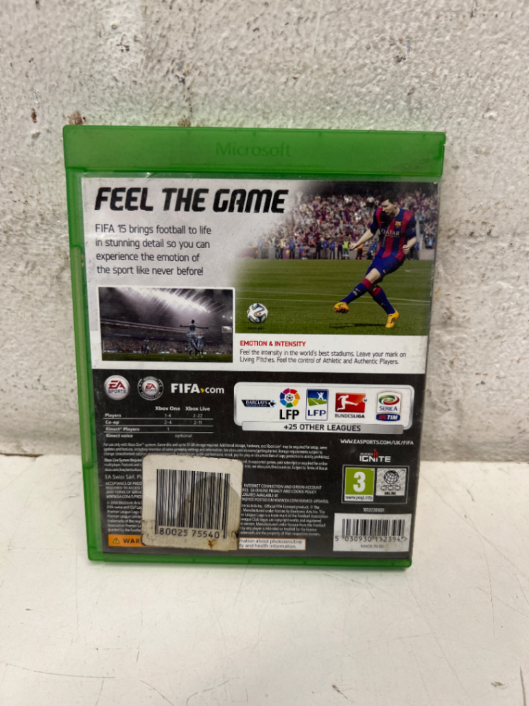 FIFA 15 (Xbox One) - Heavily Scuffed Case Cover - 2ndhandwarehouse.com