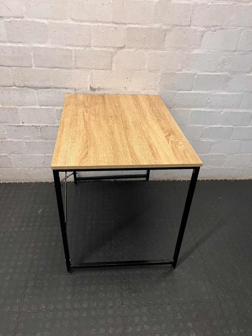 Industrial Style Side Table - Markings on Top - 2ndhandwarehouse.com