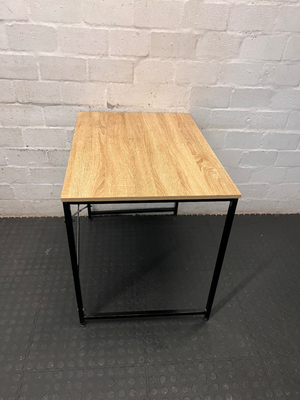Industrial Style Side Table - Markings on Top - 2ndhandwarehouse.com