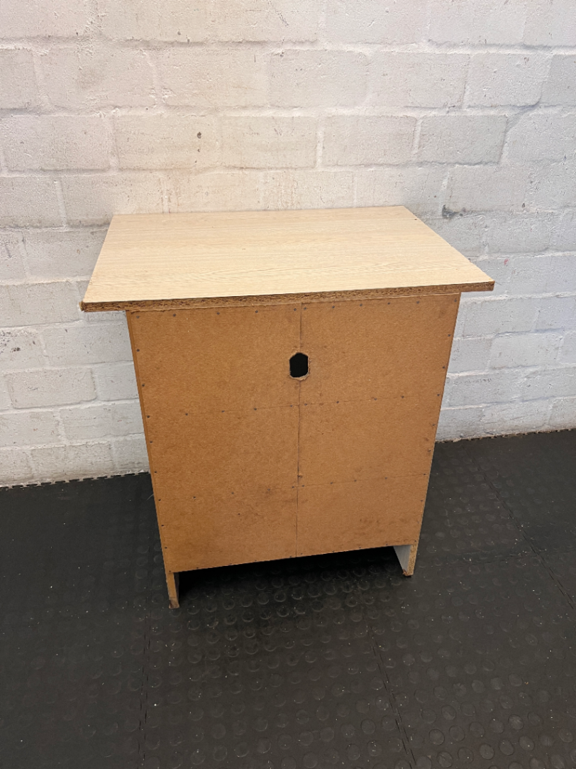 Light Oak-Look Storage Unit - Visible Edge Wear - 2ndhandwarehouse.com