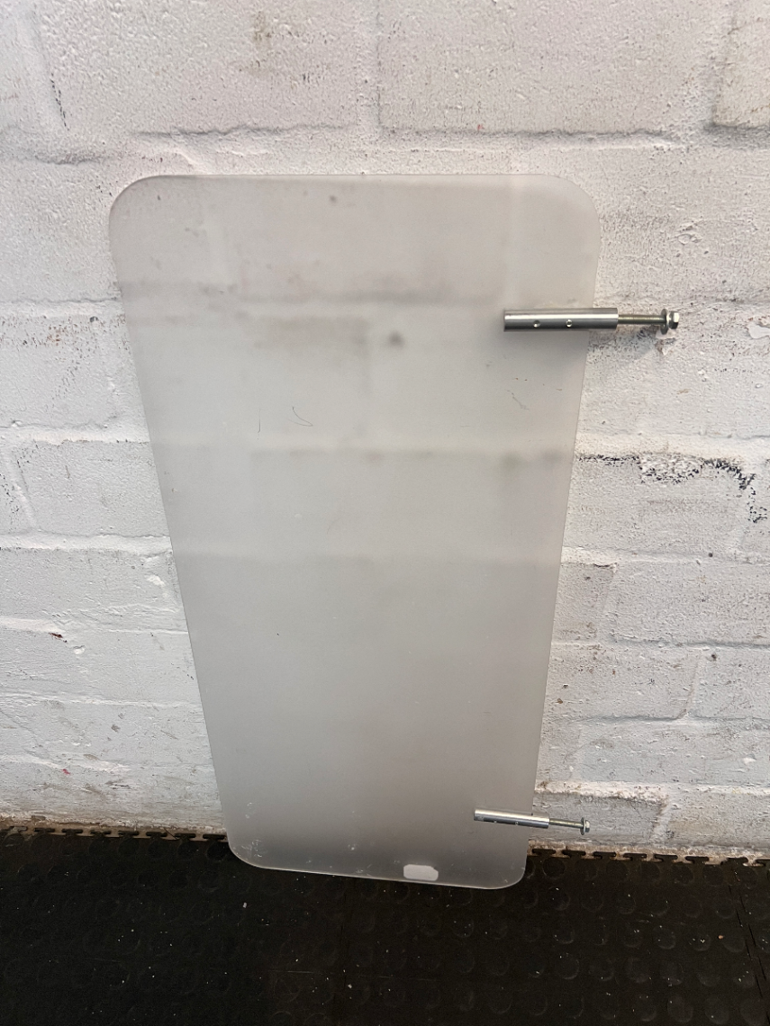 Frosted Acrylic Desk Privacy Divider - Fair Condition with Surface Marks - 2ndhandwarehouse.com