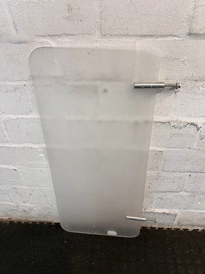 Frosted Acrylic Desk Privacy Divider - Fair Condition with Surface Marks - 2ndhandwarehouse.com