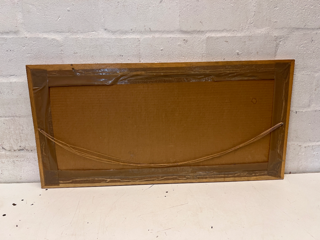 Framed Last Supper Artwork in Carved Wooden Frame — Clean and Tested - 2ndhandwarehouse.com