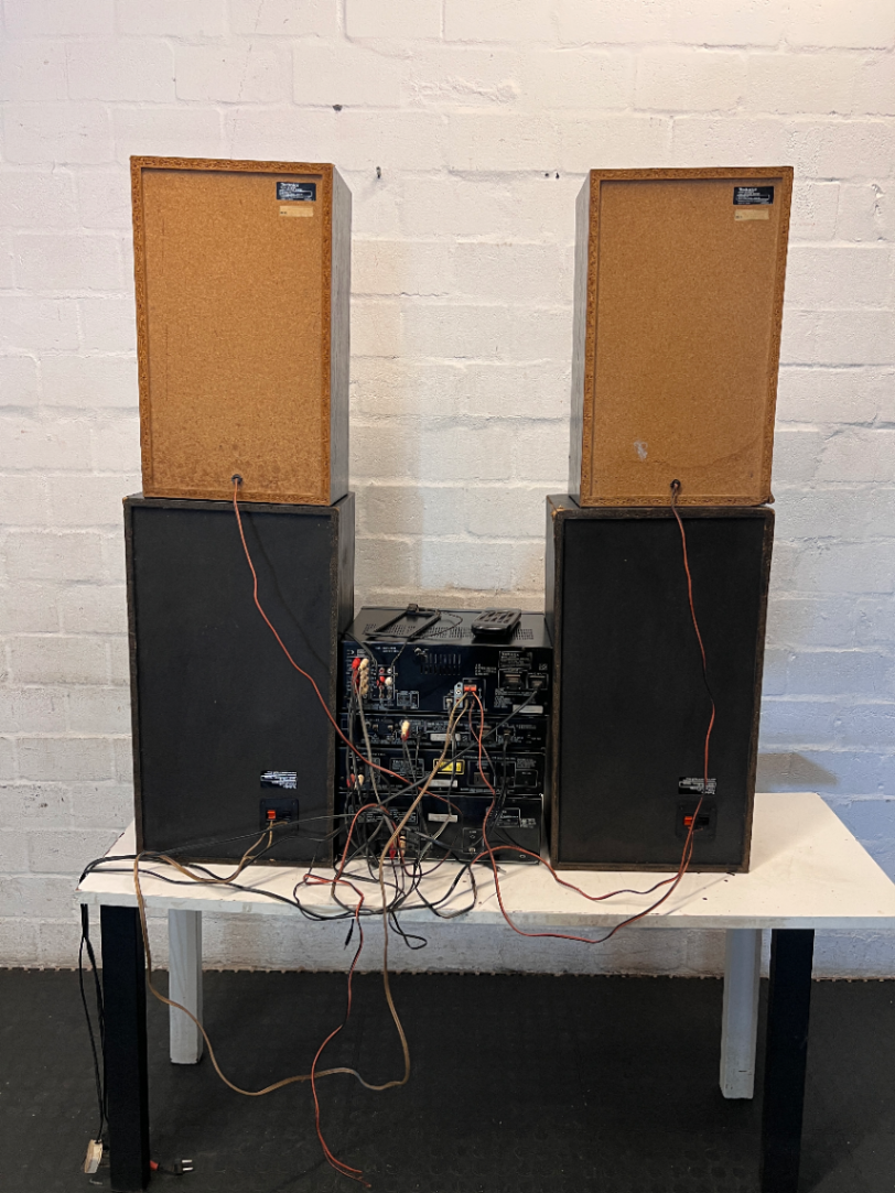 Technics Component Sound System with Four Speakers — Clean and Tested - 2ndhandwarehouse.com