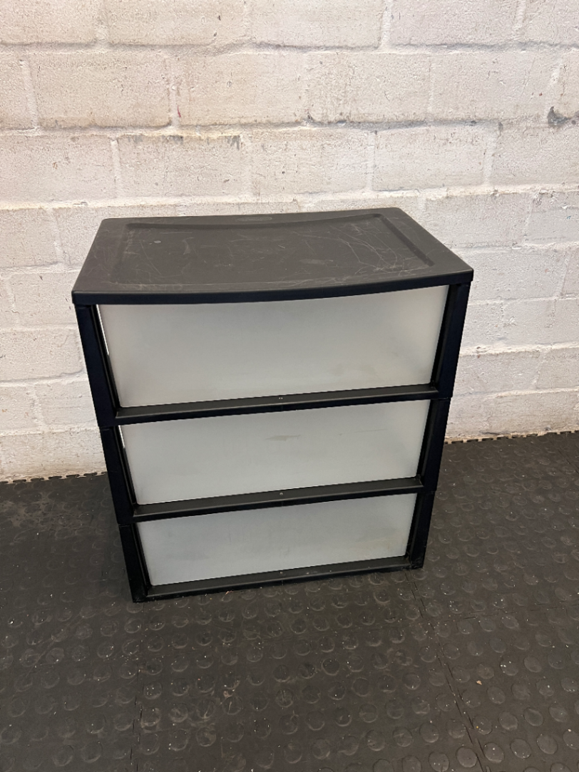 Addis 3-Drawer Plastic Storage Unit - 2ndhandwarehouse.com