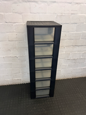 Tall Addis 6-Drawer Plastic Storage Unit — Good Working Order - 2ndhandwarehouse.com