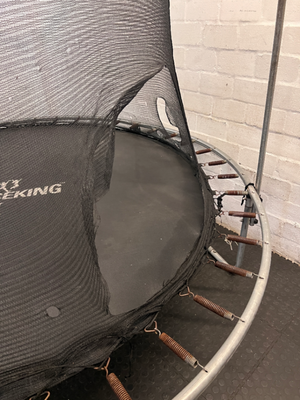 Bounce King 2m Round Trampoline with Safety Net — Safety Net Totally Damaged - 2ndhandwarehouse.com
