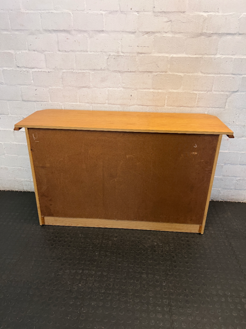 Solid Oak Three-Door Sideboard — Very Good Condition - 2ndhandwarehouse.com