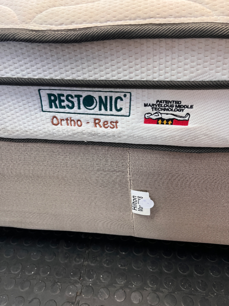 Restonic Ortho-Rest Queen Base Set — Used - Fair Condition - 2ndhandwarehouse.com