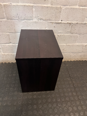 Dark Brown Minimalist Open Shelf Side Table — Well Used Fair C - 2ndhandwarehouse.com