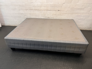 Sealy Grey Padded Queen Bed Base — Great Condition Bed Base