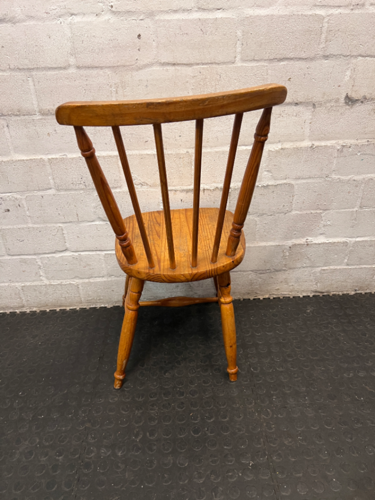 Vintage Windsor-Style Wooden Dining Chair