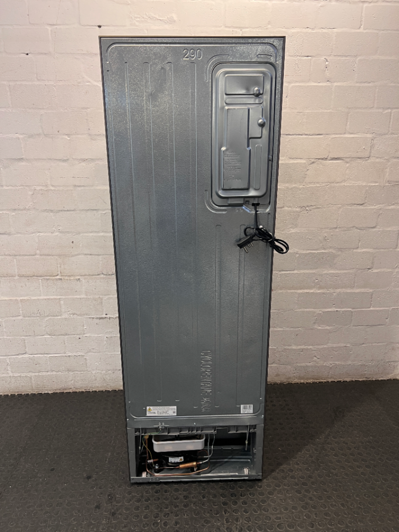 Samsung Silver Fridge Freezer with Water Dispenser — Good Working Order; Used Fair Condition