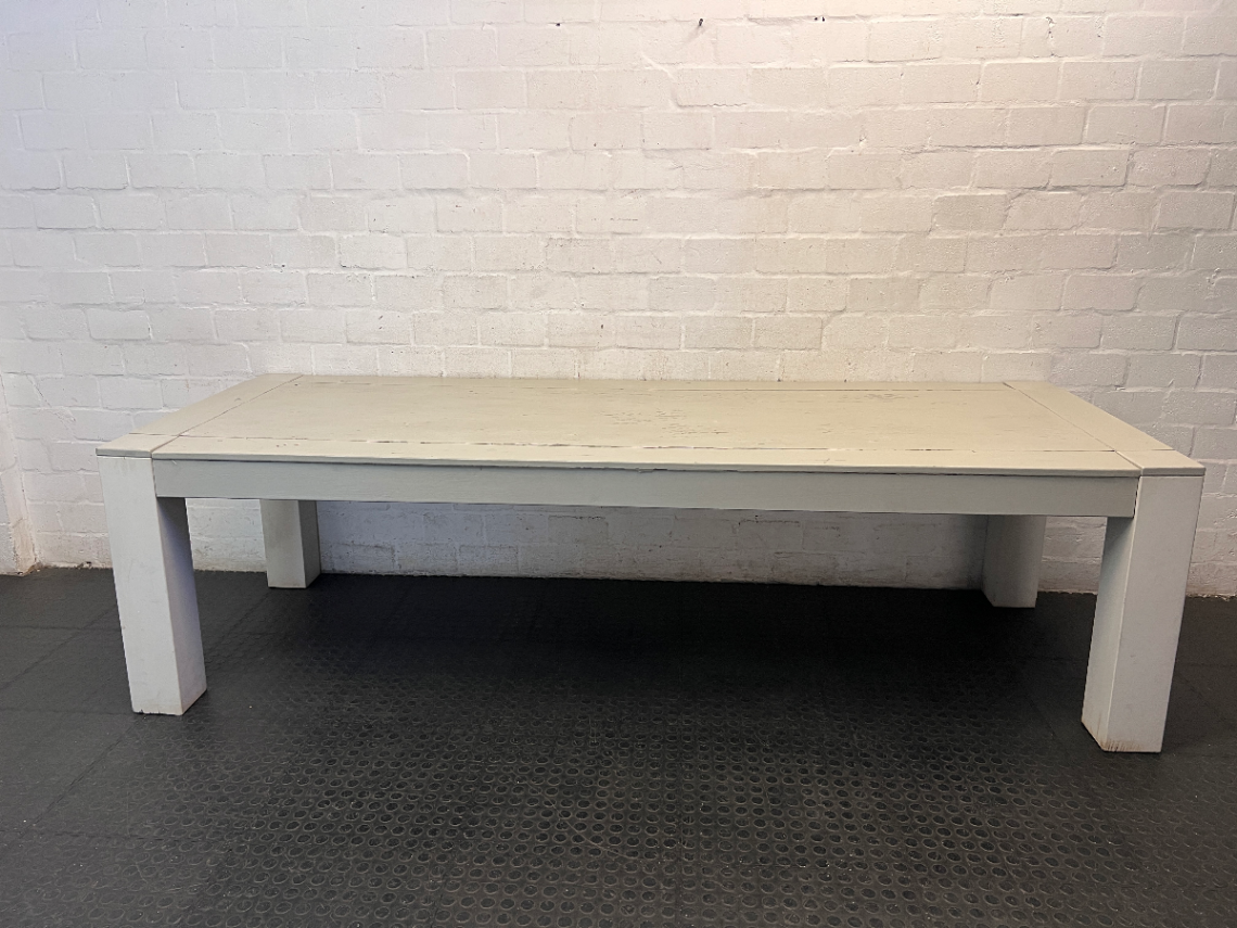 Coricraft White Wooden Dining Table — Good Used Condition