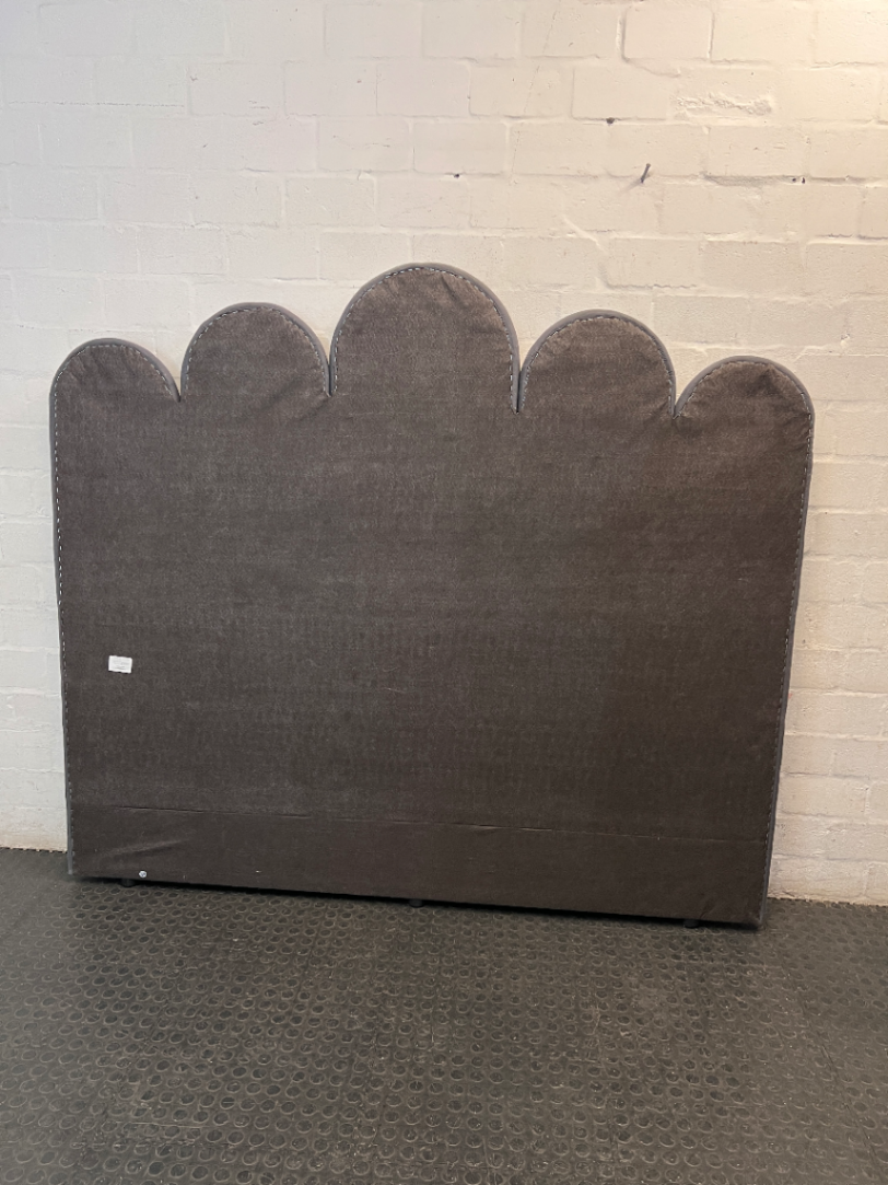 Coricraft Scalloped Upholstered Headboard — Very Good Used Condition