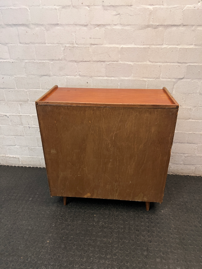 Vintage Mid-Century Style Wooden Chest of Drawers — Well Used Condition