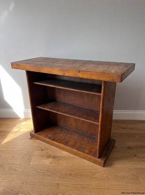 Vintage Solid Wood Bar Counter with Shelving — Minor Surface S - 2ndhandwarehouse.com
