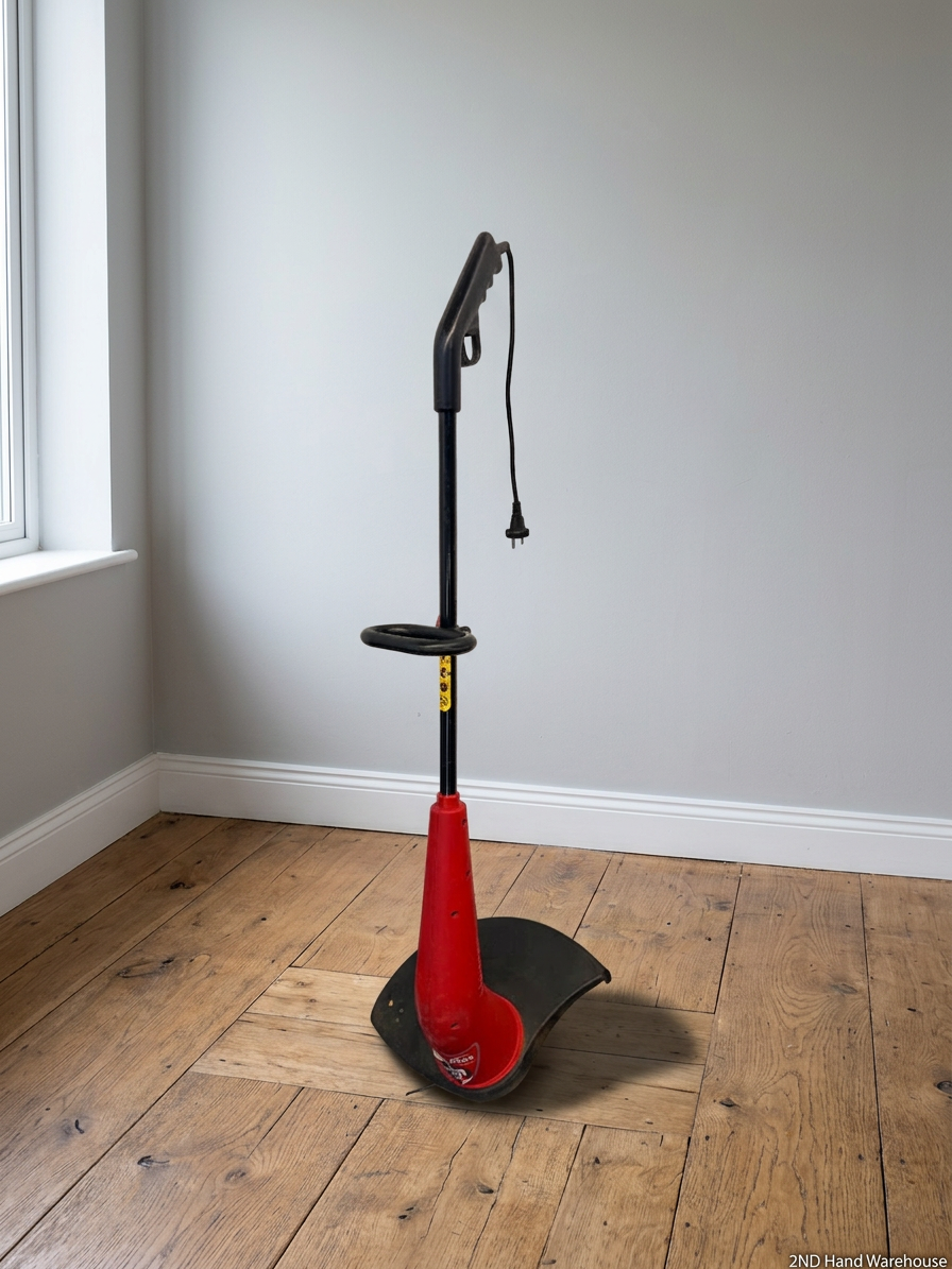 Electric Lawn Trimmer with Red and Black Finish