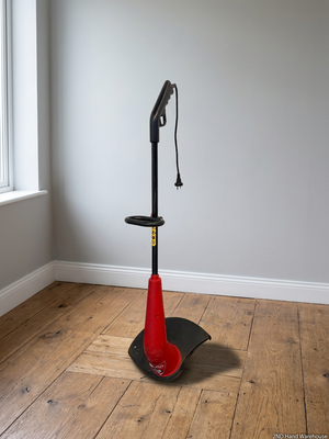 Electric Lawn Trimmer with Red and Black Finish
