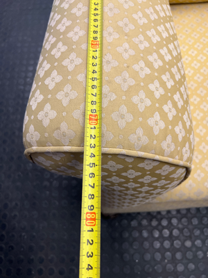 Vintage Golden Floral 2-Seater Couch - 2ndhandwarehouse.com