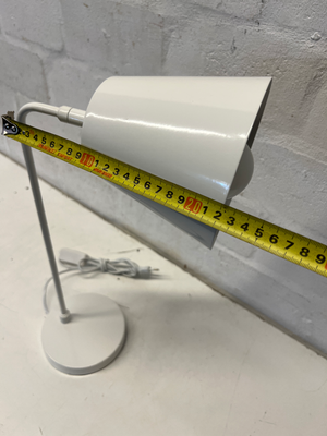 Pair of Minimalist White Metal Desk Lamps - 2ndhandwarehouse.com