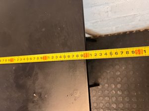 Black Folding Metal Side Table - Used Fair Condition - 2ndhandwarehouse.com