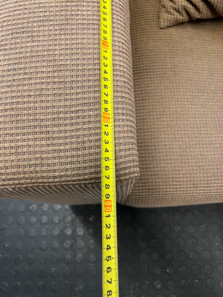 Brown Textured Armchair - Fair Condition - Used - 2ndhandwarehouse.com