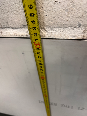 Large Frameless Rectangular Wall Mirror - Fair Condition - 2ndhandwarehouse.com
