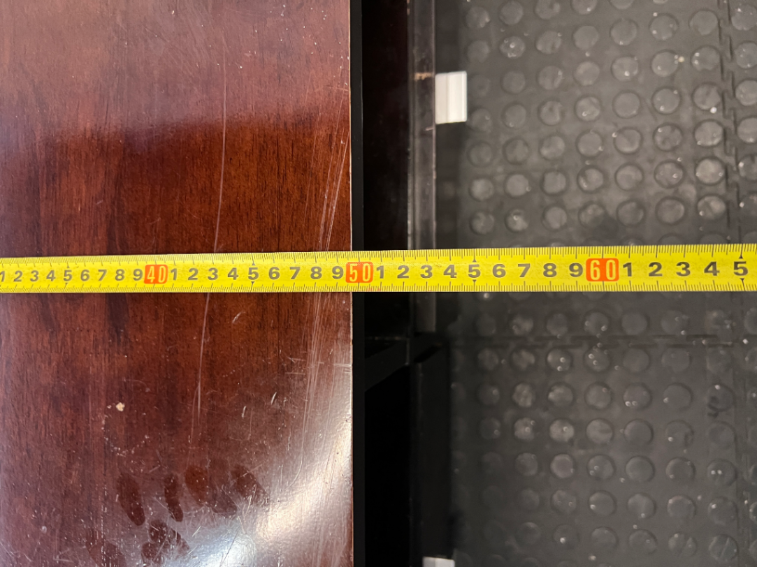 Dark Brown Varnished Pine TV Unit - Minor Surface Scuffs - 2ndhandwarehouse.com