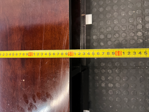 Dark Brown Varnished Pine TV Unit - Minor Surface Scuffs - 2ndhandwarehouse.com